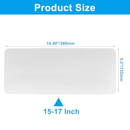 Universal Keyboard Protector Cover, 15-17 Inch | Clear Silicone, Waterproof, Dustproof, Ultra Thin, For Dell HP Acer ASUS Lenovo MacBook - size: 15-17 Inch