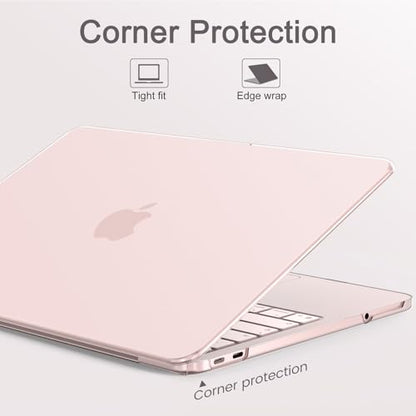 AKIT for MacBook Neo 13 inch Case 2026 (A18 Pro, A3404), Blush Clear | Bare-Metal Feel Hard Shell, 2 Keyboard Covers & Screen Protector, Anti-Scratch & Fingerprint Free, Precise Fit Official - color: Blush Clear