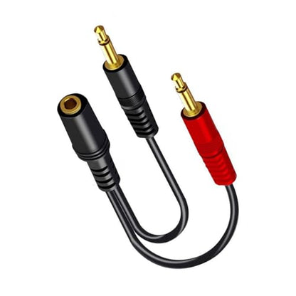 3.5mm Male to Single 3.5mm Female Headphone Microphones Adapter Cable for Laptop and Use Headsets Adapter