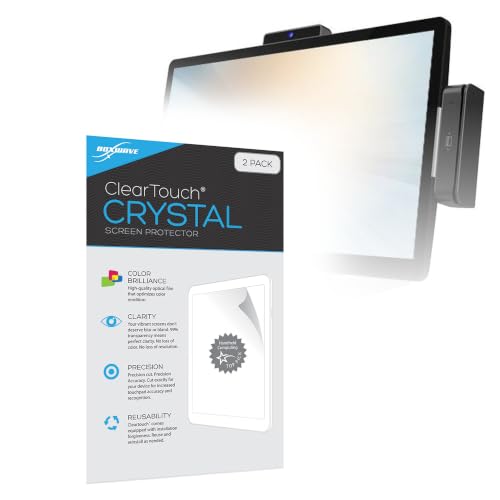 BoxWave Screen Protector Compatible with Microtouch IC-156P-AA2 (15.6 in) - ClearTouch Crystal (2-Pack), HD Film Skin - Shields from Scratches