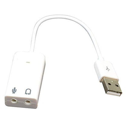 USB Sound Adapter USB 2.0 Virtual 7.1 Channel External USB Audio Sound Card Adapter for Laptop PC
