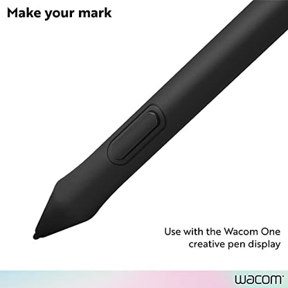 Wacom One Pen, for Wacom One 12, 13 & 14 CP91300B2Z | Cordless and Battery Free so it never needs a charge, programmable pen button puts shortcuts at your fingertips