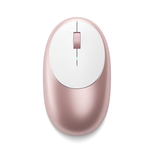 Satechi M1 Wireless Bluetooth Mouse, USB-C Rechargeable, Compact & Portable, for MacBook Air/Pro/Neo, iPad Air/Pro, iPad mini, Mac mini, iMac & Windows - Rose Gold - color: Rose Gold