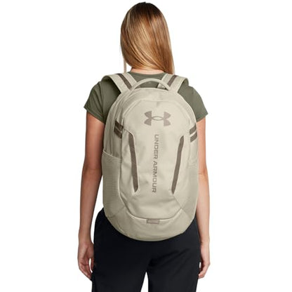 Under Armour Unisex-Adult Hustle 6.0 Backpack, (289) Khaki Base/Khaki Base/Taupe Dusk, One Size Fits Most - color: (289) Khaki Base / Khaki Base / Taupe Dusk, size: One Size