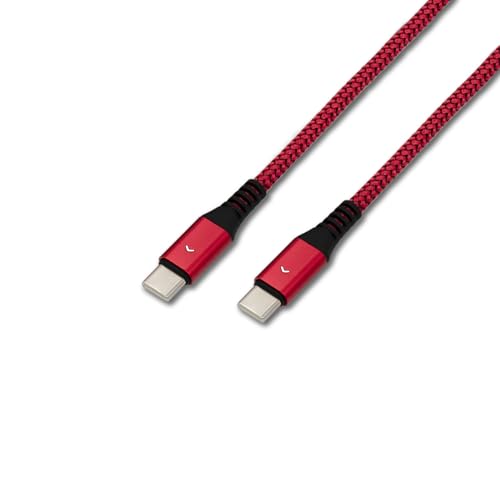 Sonilco USB-C to USB-C Cable 100W PD Fast Charging Cord Compatible with Laptops Tablets Smartphones Nylon Wire (Red, 6 FT) - color: Red, size: 6 FT