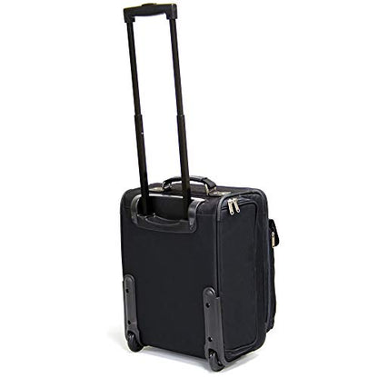 Preferred Nation Rolling Computer Case/Overnighter Briefcase, Black