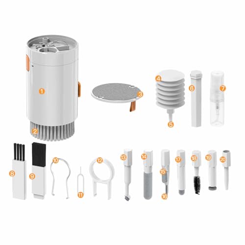 15 in 1 Laptop Keyboard Cleaner Kit, Multifunctional Electronic Devices Cleaning Brush Pen Set with Gentle Durable ABS Material, for Screens Earphones and Other Gadgets