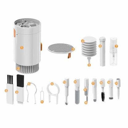 15 in 1 Laptop Keyboard Cleaner Kit, Multifunctional Electronic Devices Cleaning Brush Pen Set with Gentle Durable ABS Material, for Screens Earphones and Other Gadgets