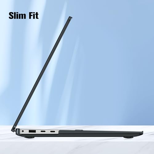 Fintie Case for 13.8 Inch Surface Laptop 8 2026 / Surface Laptop 7 2024 | Hard Shell, Slim Fit, Crystal Black - color: Crystal Black