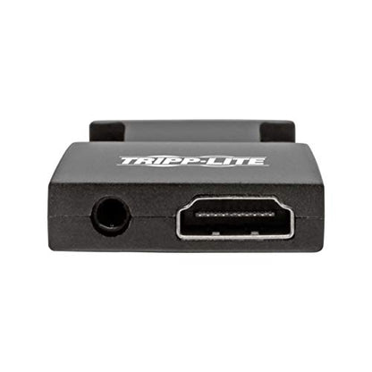 Tripp Lite Active HDMI to VGA Adapter (F/M), HDMI Audio Extractor, Female HDMI to Male VGA, 1080p @ 60 Hz, Black (P131-000-A-DISP)