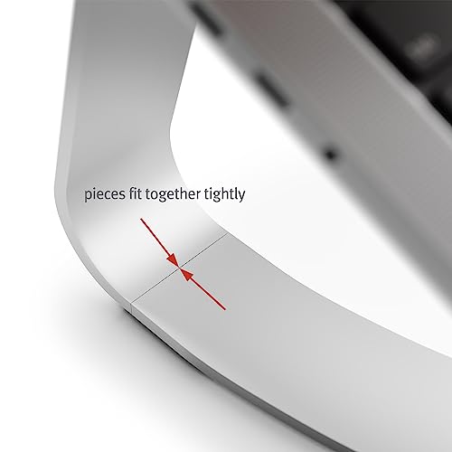 Twelve South Curve SE, Ergonomic Aluminum Laptop and MacBook Stand, Silver | Designed with Anti-Slip Silicone to Prevent Scratching, Compatible with 11" to 17” laptops, Desktop Setup for Video Calls
