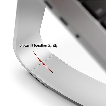 Twelve South Curve SE, Ergonomic Aluminum Laptop and MacBook Stand, Silver | Designed with Anti-Slip Silicone to Prevent Scratching, Compatible with 11" to 17” laptops, Desktop Setup for Video Calls