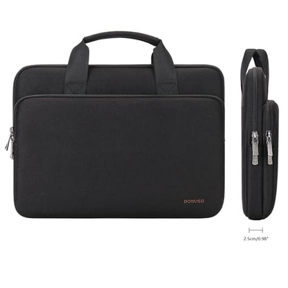 DOMISO 17 inch Laptop Sleeve Protective Case Cover Compatible with 17-17.3 inch HP Dell ASUS Lenovo Chromebook,Waterproof Computer Cases Bag with Handle,Black - color: Black, size: 17-17.3 inch