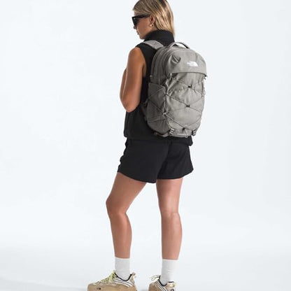 The North Face Borealis Laptop Pack, Stone Slab Lt Hth/Stone Slab, OSFA | Everyday Travel Bag, Laptop Sleeve, Reflective Details - color: Stone Slab Light Heather/Stone Slab