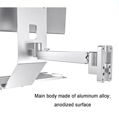 Monitor and Keyboard Wall Mount, Monitor Bracket Arm, with Keyboard Tray, Computer Screen Mount (61cm) - size: 61cm