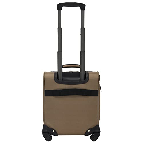 Wrangler 17" Underseat Spinner Carry-On Luggage, Mocha - color: Mocha
