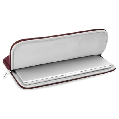 RAINYEAR 13.3 Inch Laptop Sleeve Case Soft Lining Padded Cover, Red | Protective Slim Laptop Sleeve Zipper Cover Bag for 13.3 inch MacBook Air/Pro M1 M2 M3 M4 M5 A3449 A3240 A3113 A2681 A2338 - color: Red(upgraded Version), size: 13"