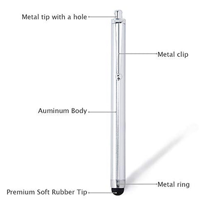 Briout Stylus Pens for Touch Screens, 36 Pack Capacitive Stylus, High Precision Compatible with All Universal Touch Screen Devices (12 Multicolor)