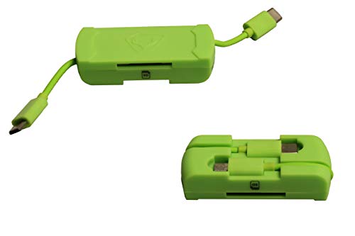 HME Compact Portable SD Card Reader for Android Devices with On The Go Technology (OTG) One USB 2.0 Hub