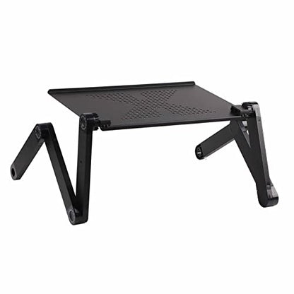 Adjustable Vented Laptop Stand Portable Ergonomic Computer Desk for Sofa Bed Office Home Use - Compact Design for Multifunctional Use
