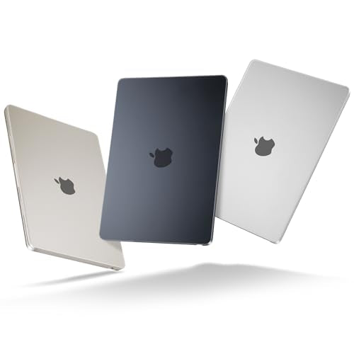 MEEgoodo for MacBook Air M5/M4/M3/M2 13 inch Case 2026-2022,Fit Model A3449/A3240/A3113/A2681,Flexible Case for MacBook Air 13.6 inch with TPU Keyboard Cover & Webcam Cover & OTG Adapter,Deep Gray - color: Deep Gray