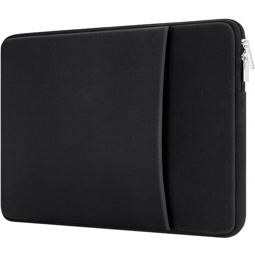 11-11.6 Inch Laptop Sleeve Shockproof Case Padded Computer Protective Cover with Pocket Compatible with 11.6" MacBook Acer ASUS HP Stream Dell Samsung Chromebook Notebook, Black - color: Black, size: 11"-11.6"