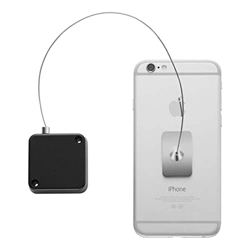 MEETOOT Automatic Retractable Anti-Theft Cable Case 44X16mm Hardware Security Cable Lock Anti Theft Combination for Tablet, Mobile Phone, Remote Control