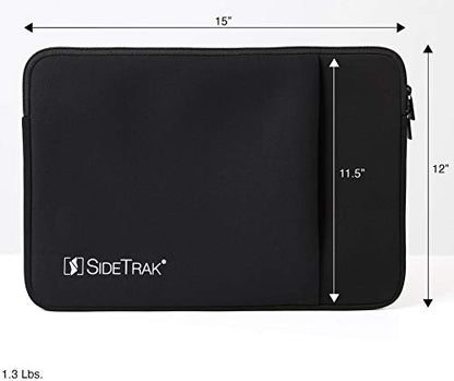 SideTrak Portable Monitor & Laptop Case Sleeve | Compatible with Slide & Swivel Monitors and 15” Laptops | Built-in Pocket | Durable & Stretchy Neoprene Material | 15x12 - size: 15x12