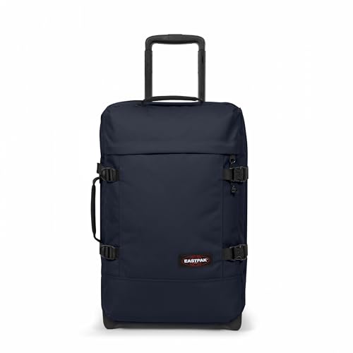 EASTPAK Tranverz S – 42L Small Soft Sided Cabin Sized Luggage, Dual Compartments, TSA Lock, Compression Straps & Smooth Inline Wheels, Ultra Marine - color: Ultra Marine, size: 42 Liter Carry On