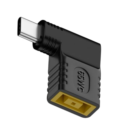 PD 140W Square to USB C Power Charging Adapter, Slim Tip Female Input to Type-C Male Connector with Smart PD Identification Chip, for Type c Phone, Tablet, Laptop
