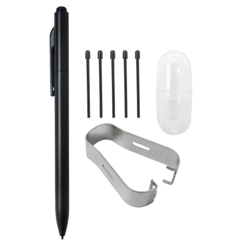 Replacement Digital Pen with Eraser, Stylus Pen with 5 Pen Tips and Pen Clip, 4096 Pressure Levels, Tilt Sensor, Palm Rejection, for Wacom One Upgraded