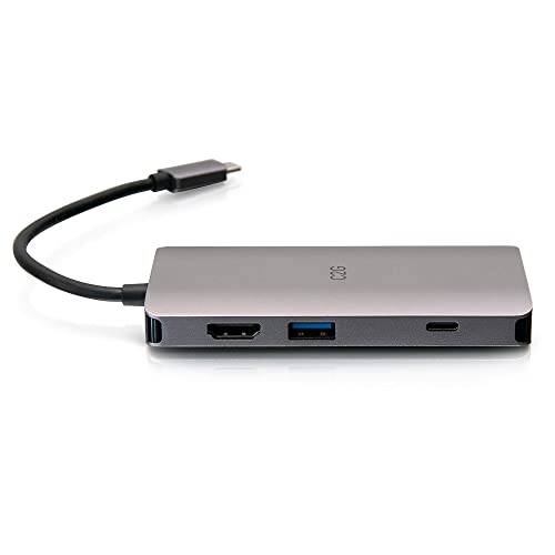 USB-C 8-in-1 Mini Dock with HDMI, 3X USB-A, Ethernet, SD Card Reader, and USB-C Power Delivery up to 100W - 4K 30Hz