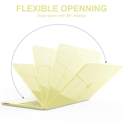 AKIT Compatible with MacBook Neo 13 inch Case 2026 Release Model A3404 with A18 Pro Chip, [Ultra-Thin] Hard Shell Case&Keyboard Cover&Screen Protector for New MacBook Neo 13 inch, Crystal Citrus - color: Crystal Citrus