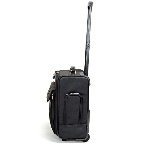 Preferred Nation Rolling Computer Case/Overnighter Briefcase, Black