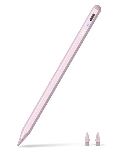Metapen Pencil A8 for Apple iPad 2018-2026, (2X Faster Charge), Palm Rejection, Pixel Precision, Stylus Pen for iPad 11/10/9/8/7/6th Gen, Pro 12.9/11/13-inch M4, Air 3/4/5/M2/M3, Mini 5/6th, Pink - color: Pink