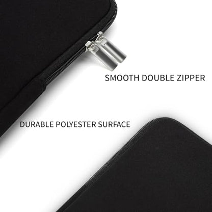 RAINYEAR 13 Inch Laptop Sleeve Case Padded Carrying Bag, Black | Slim Protective Soft Zipper Computer Cover for 13.3 inch MacBook Air/Pro M1 M2 M3 M4 M5 A3449 A3240 A3113 A2681 A2338 - color: Black, size: 13"