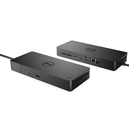 Dell Docking Station WD19S 180W, USB-C, USB 3.2 Gen 2 Type-C, Dual DisplayPort 1.4, HDMI 2.0, Gigabit Ethernet, Black