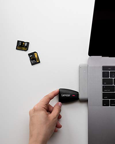Lexar Multi-Card 2-in-1 USB 3.1 Reader, Works with SD and microSD Cards (LRW450UBNA) (Pack of 2)