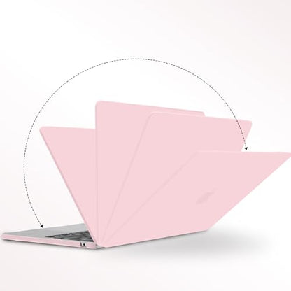 G JGOO Compatible with MacBook Air 15 inch Case 2026 2025 2024 2023 M5 A3448 M4 A3241 M3 A3114 M2 A2941, Plastic Hard Shell for 15 inch MacBook Air Case+Keyboard Cover+Screen Protector, Baby Pink - color: Baby Pink