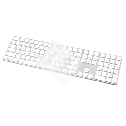 ProElife Keyboard Cover for Magic Keyboard with Touch ID A3119, Clear, TPU | Non-interference Design for ID Key, Dust-proof, Ultra Thin (0.13 mm), Protective Skin, Precision Molded, Washable & Reusable