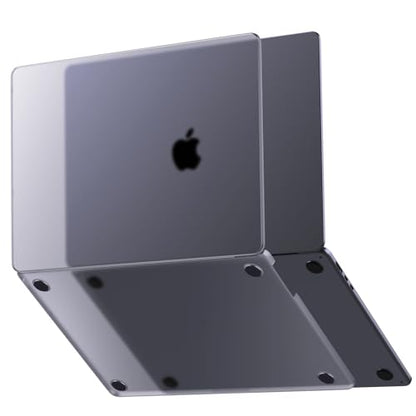 Soonjet Invisible Armor for MacBook Air 15 inch Case M5 M4 M3 M2 2026-2023 | 100% Color Match, Space Gray Clear Matte, Protective Hard Shell, Laptop Cover, Ultra Thin, Anti Crack & Fingerprint & Scratch - color: Space Gray Clear