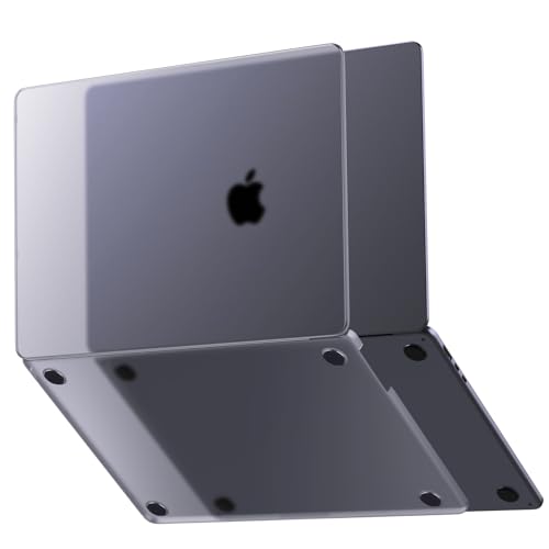 Soonjet Invisible Armor for MacBook Air 15 inch Case M5 M4 M3 M2 2026-2023 | 100% Color Match, Space Gray Clear Matte, Protective Hard Shell, Laptop Cover, Ultra Thin, Anti Crack & Fingerprint & Scratch - color: Space Gray Clear