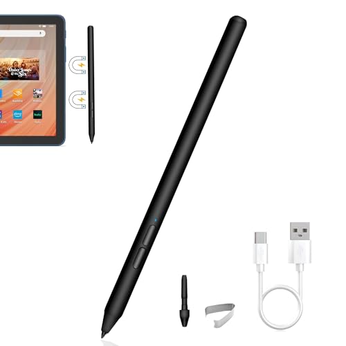 USI 2.0 Stylus Pen for Fire Max 11 (2023 Release), Stylus for Google Pixel Tablet Stylus, Amazon Fire HD 10 (13th Gen, 2023 Release), Chromebook Stylus Pen, USB-C Fast Charging, 4096 Levels Pressure