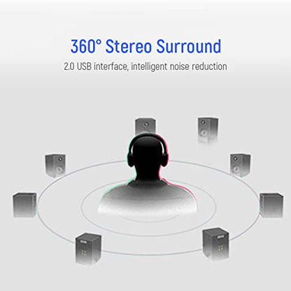7.1 Channel USB Sound Card Adapter External Sound Card USB Audio Adapter with 3.5mm Interface & USB Interface for PC Laptop Gaming Device
