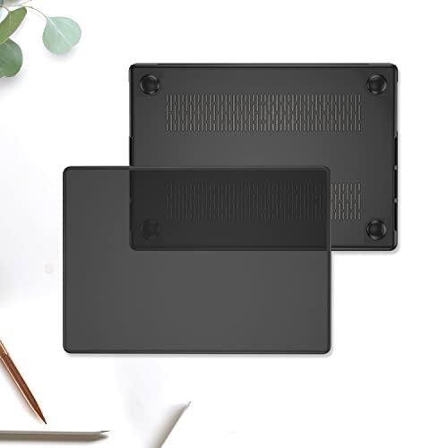 ProCase Slim case for MacBook Pro 16 Inch -Black | Translucent Hard Shell Shockproof Cover for 2026 2025-2021 MacBook Pro M5 M4 M3 M2 M1 Pro/Max - color: Black