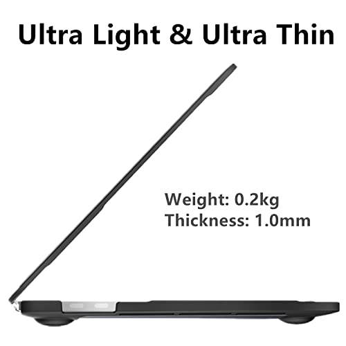 Se7enline Compatible with MacBook Pro 16-inch Case 2021/2022/2023/2024 Model M4 M3 M2 M1A2485 A2780 A2991 A3403 TPU+PC Anti-Fingerprint Matte Finish Hard Shell Case with Keyboard Cover, Black&Black | TPU Bumper + PC Matte Laptop Hard Shell Case with Keybo