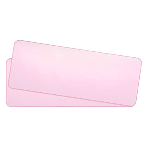 PATIKIL Universal Silicone Keyboard Protector Skin for 15.6"-17.3" Laptop Notebook 14.2 x 5.1 Inch Pink Ultra Thin Keyboard Cover Keyboard Protective Film 2Pcs - color: Pink, size: 14.2"x5.1"