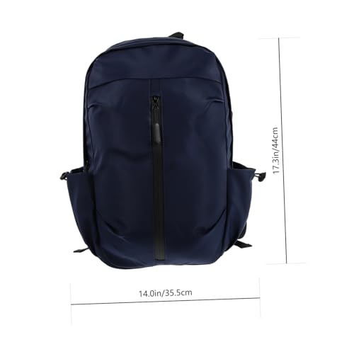 Didiseaon Laptop Backpack with USB Charging Port for Men, Business Travel Computer Bag, Blue Sturdy Outdoor Work Backpack