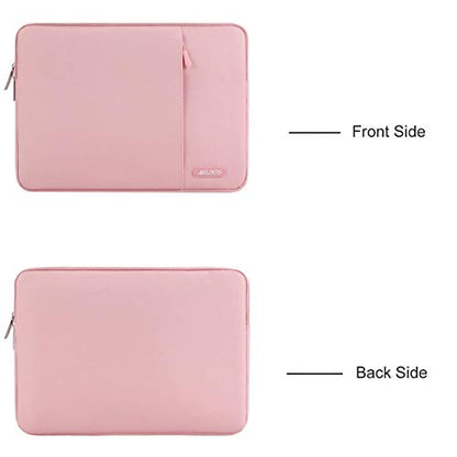 MOSISO Laptop Case 13 inch, Laptop Sleeve Compatible with MacBook Neo/Air/Pro 13 inch with A18/M5/M4/M3/M2/M1 Chip 2026-2016, Polyester Vertical Computer Sleeve Bag with Pocket, Pink - color: Pink, size: 13 inch
