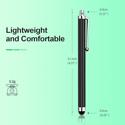 20 Pack Stylus Pen,Stylus Pen for Touchscreen | High Precision and Sensitivity for Everyday Writing/Drawing,Universal Stylus Compatible with Touch Screens,Black - color: 10-Pack-Black